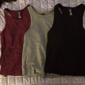 Three Nails Tanks- Black, Green, and Burgundy
